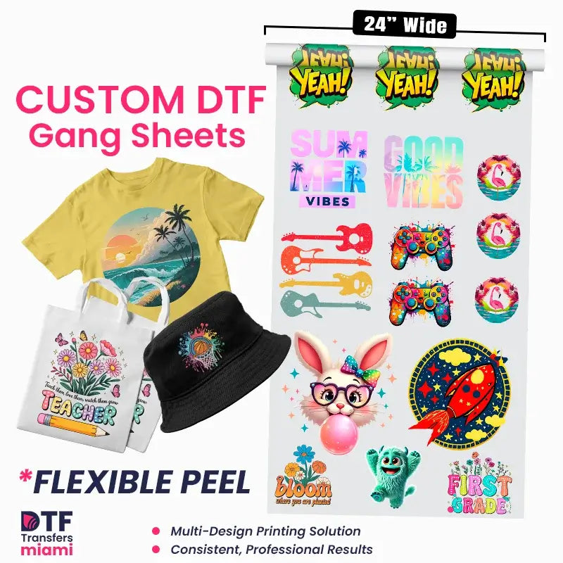 Custom DTF Gang Sheets – Wholesale & Bulk Printing
